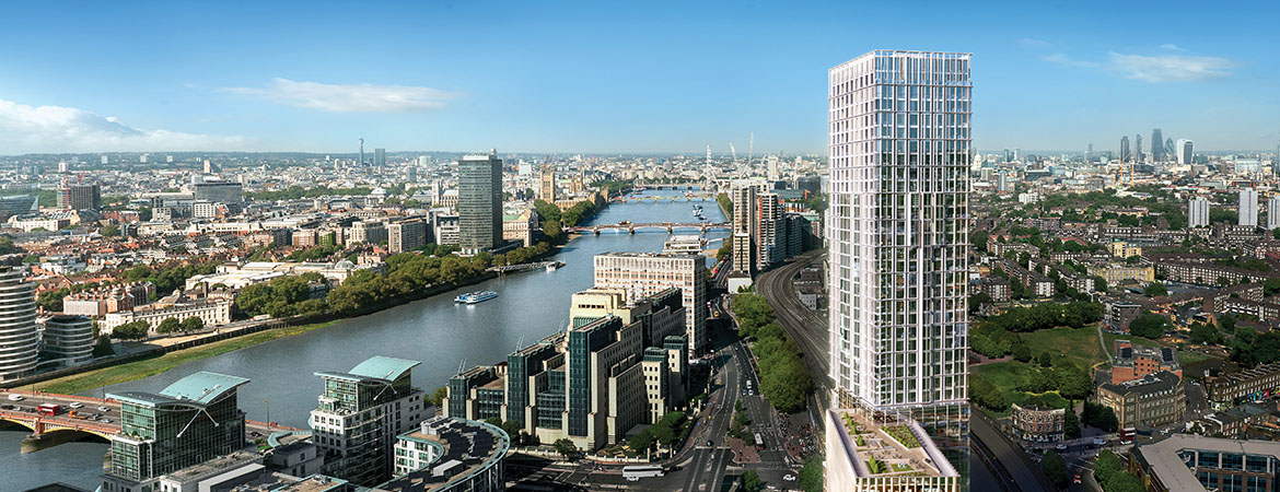 DAMAC Tower Nine Elms și Tamisa, imagine de prezentare a dezvoltatorului