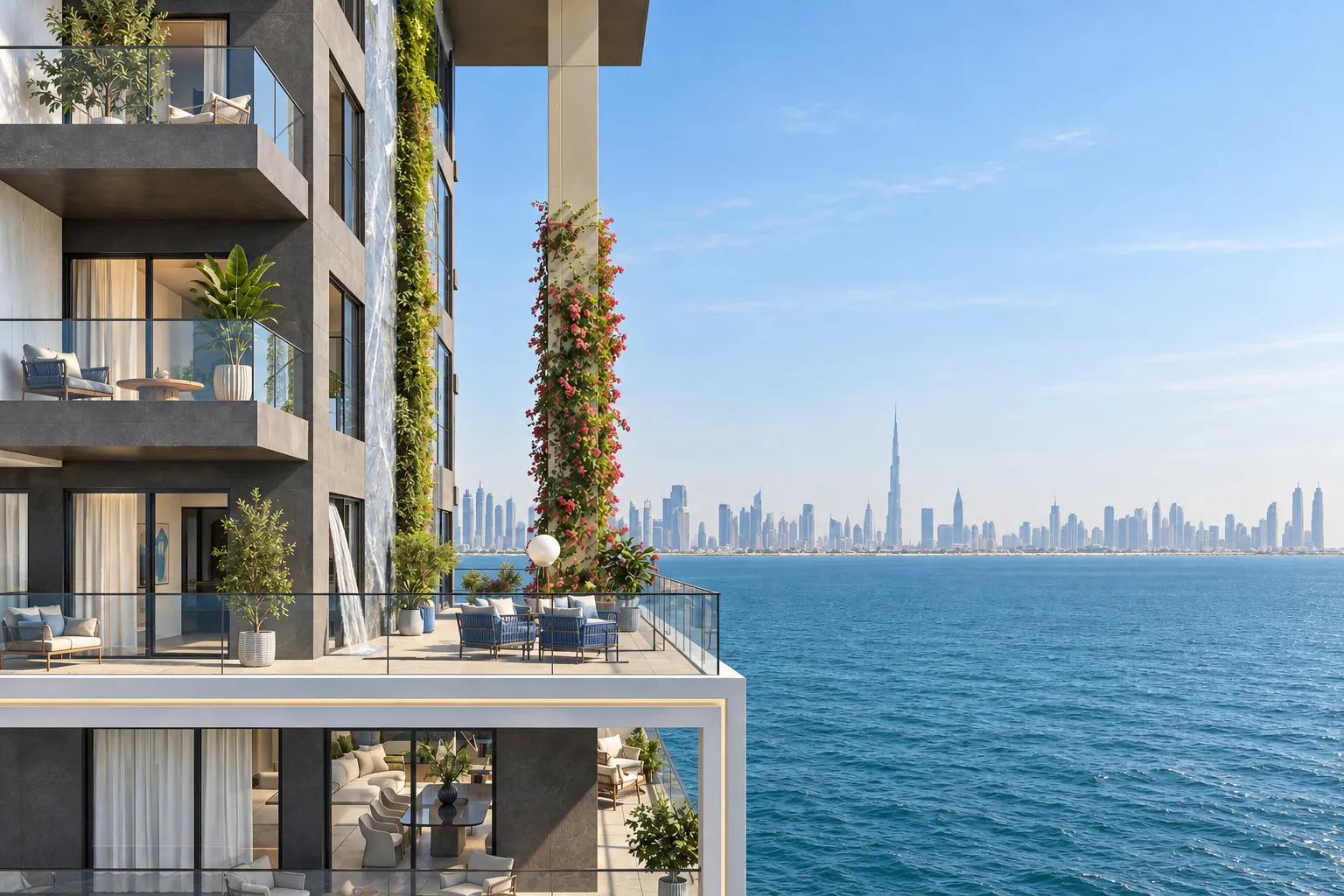 Chelsea Residences, vizualizare de prezentare prelucrată cu AI după o randare DAMAC