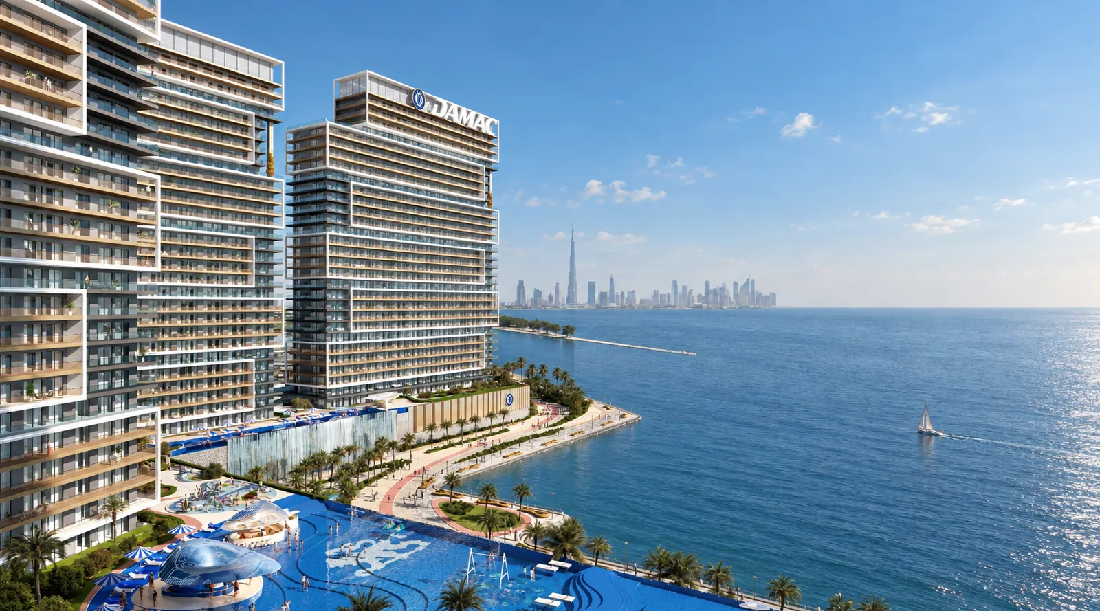 Chelsea Residences, vizualizare de prezentare prelucrată cu AI după o randare DAMAC
